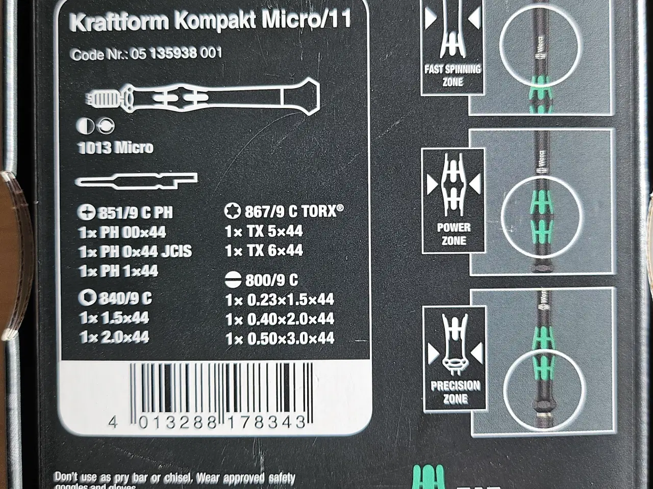 Billede 2 - Wera Kraftform Micro skruetrækker