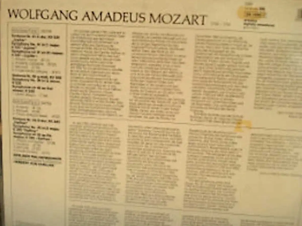 Billede 2 - Mozart 3 symfonier, von Karajan & Berliner, vinyl