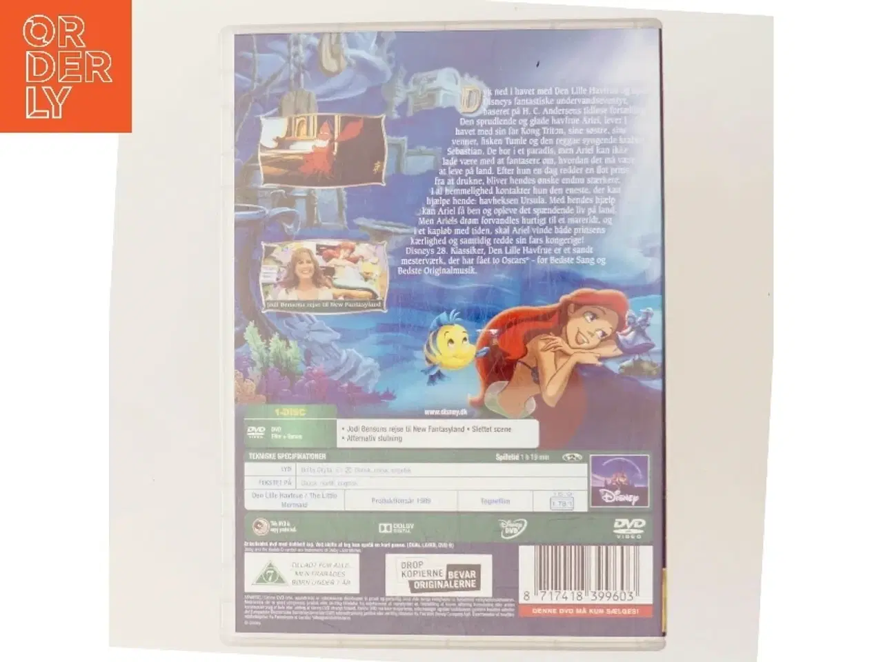 Billede 3 - Den lille havfrue med Jodi Benson (DVD)