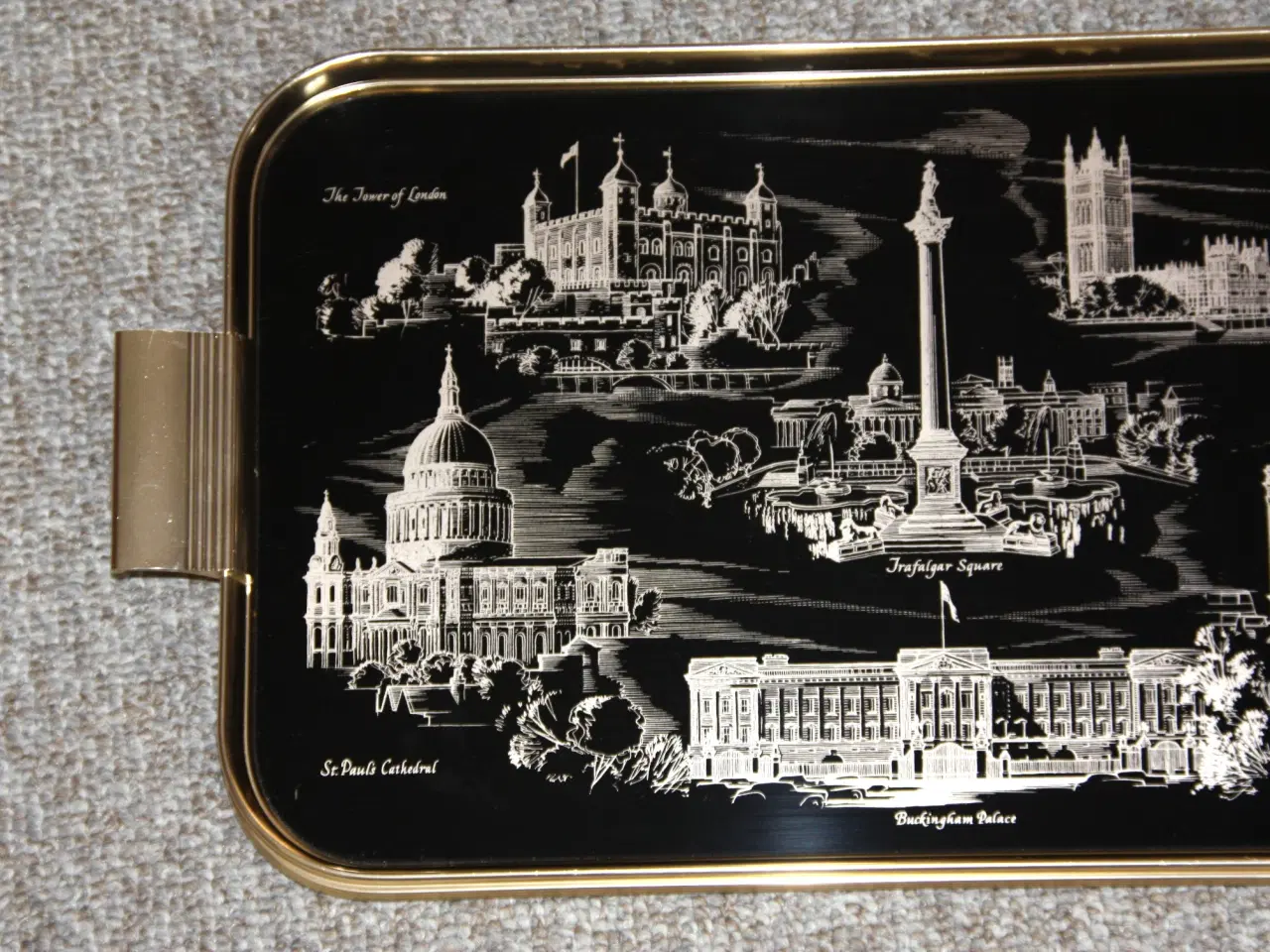 Billede 2 - Engelsk vintage Serverings bakke Woodmet