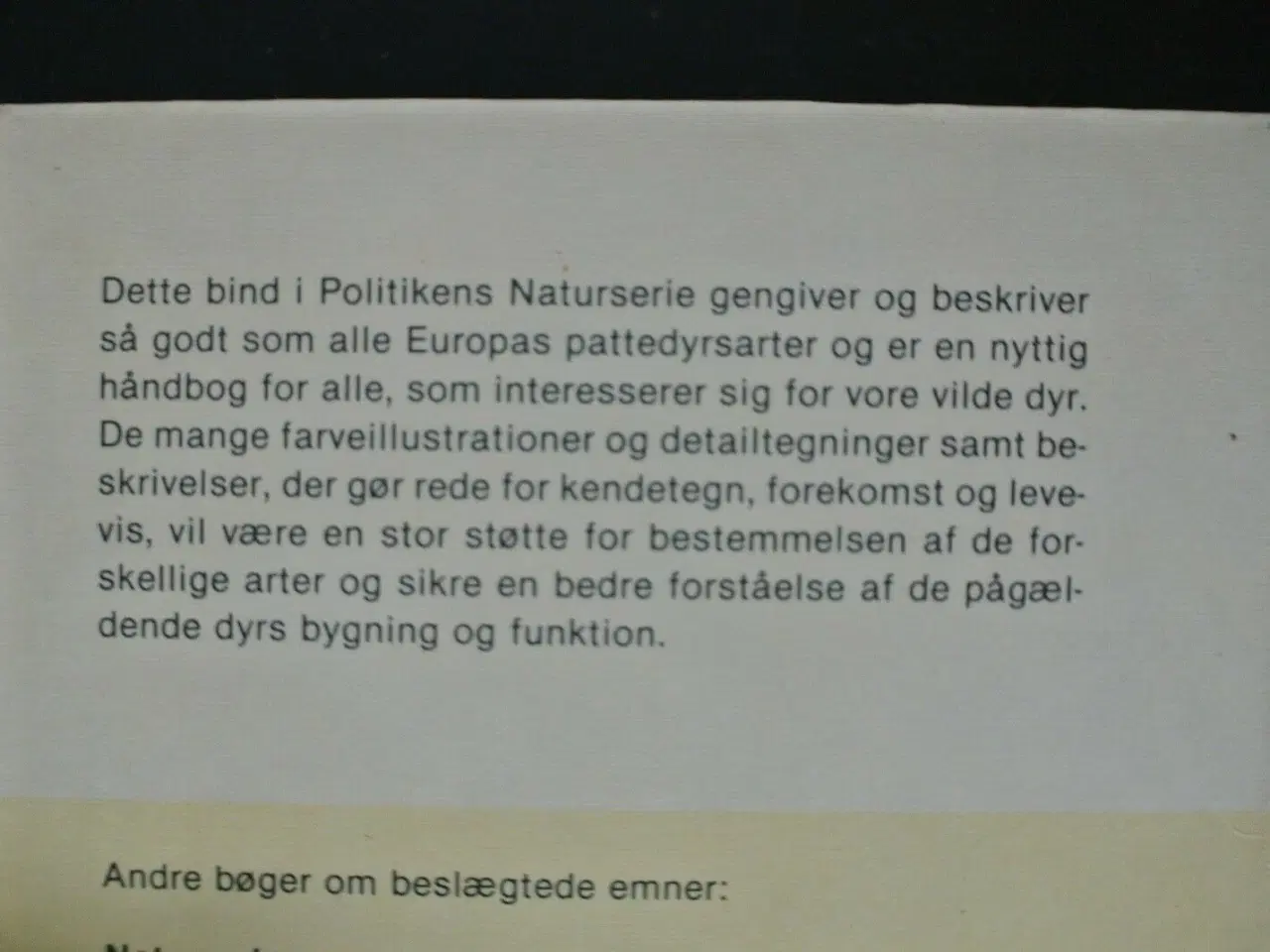 Billede 2 - pattedyr i farver - europæiske arter, af leif lyne