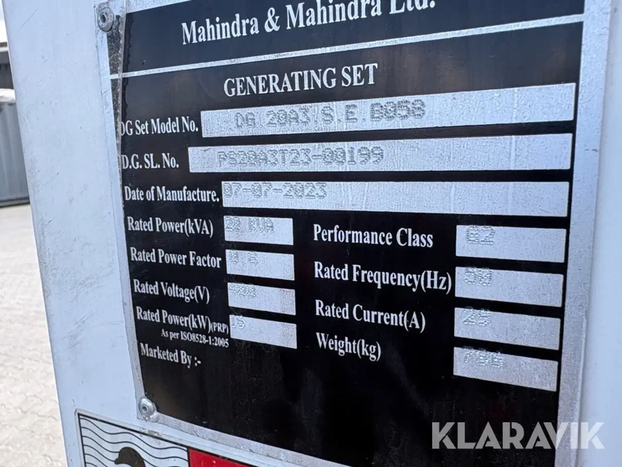 Billede 5 - Generator 20KVA Thrime