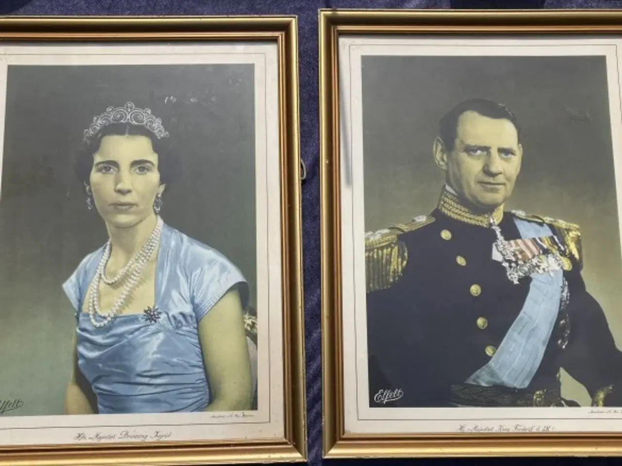 Billede 1 - Billede Dronning Ingrid og Kong Frederik