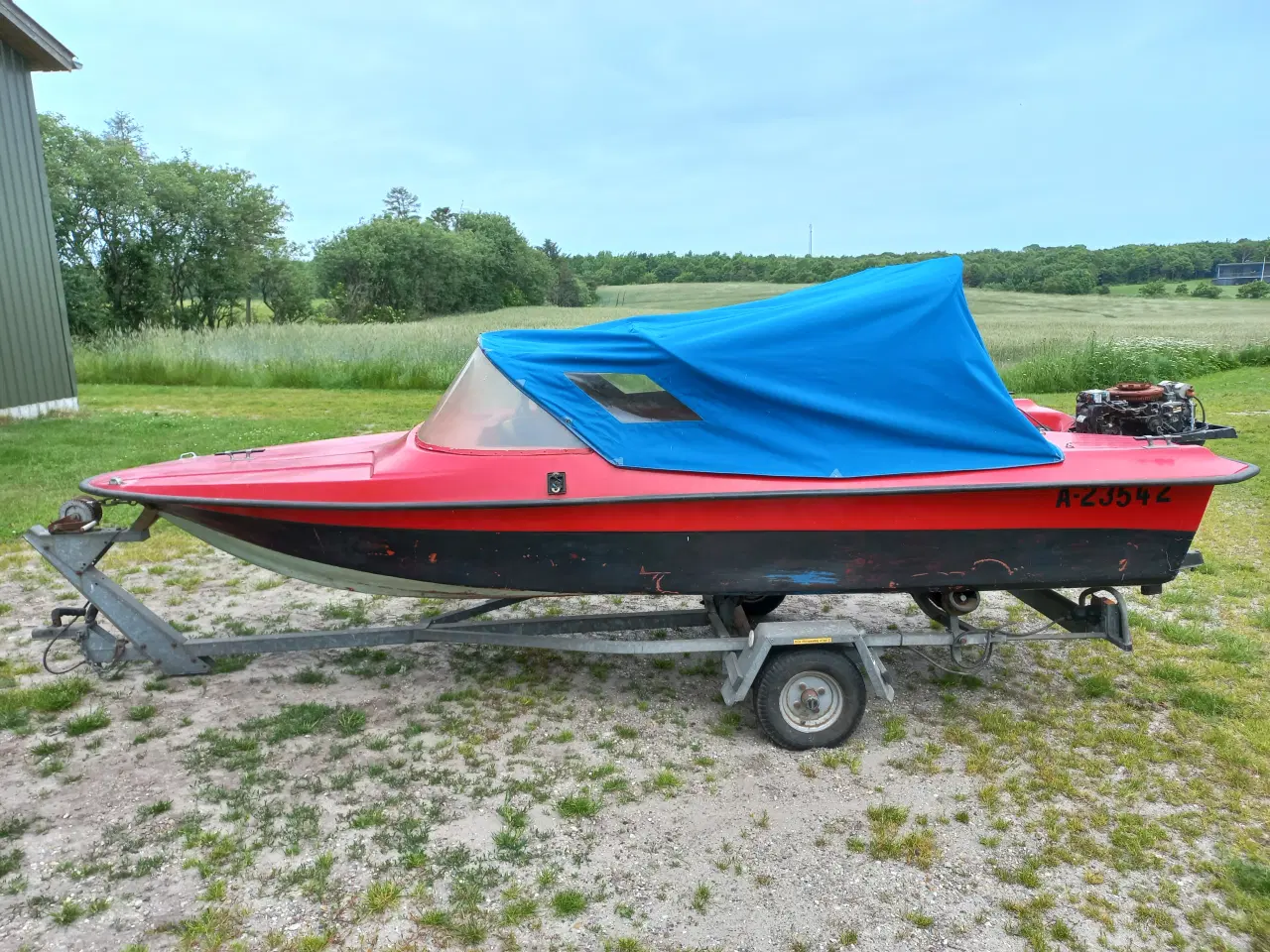 Billede 1 - Spedbåd 14" Sunwind på Brenderup trailer