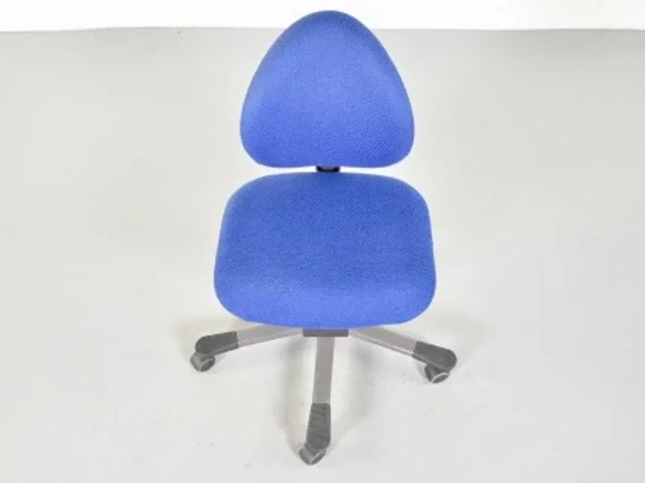 Billede 5 - Häg h04 credo kontorstol i blå med gråt stel