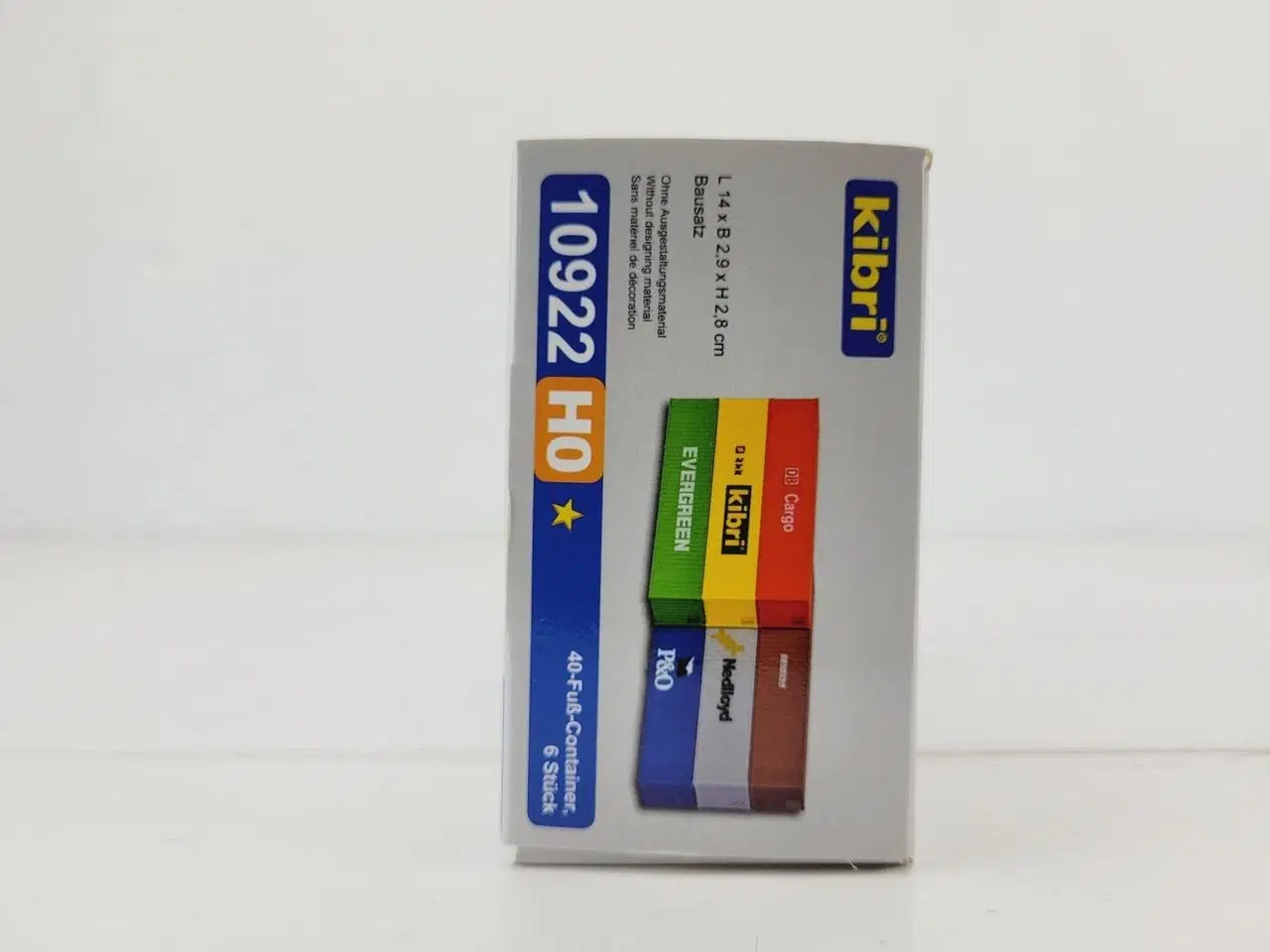 Billede 3 - Kibri 10922 H0 6 stk. 40 fods container H0 - NY 