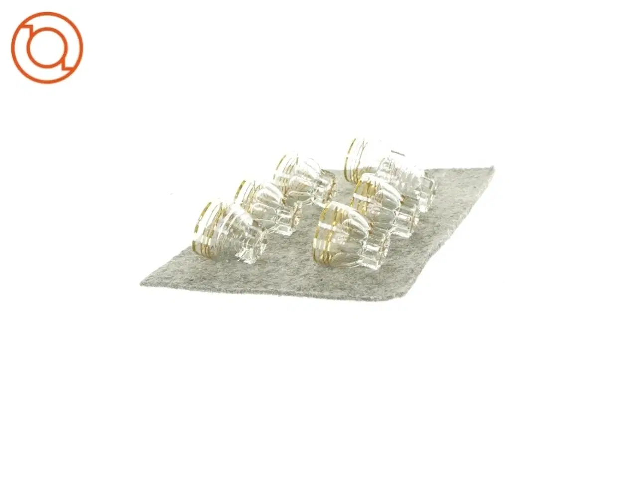 Billede 3 - Små shotsglas 7 styk  (str. HØ: 4x4)