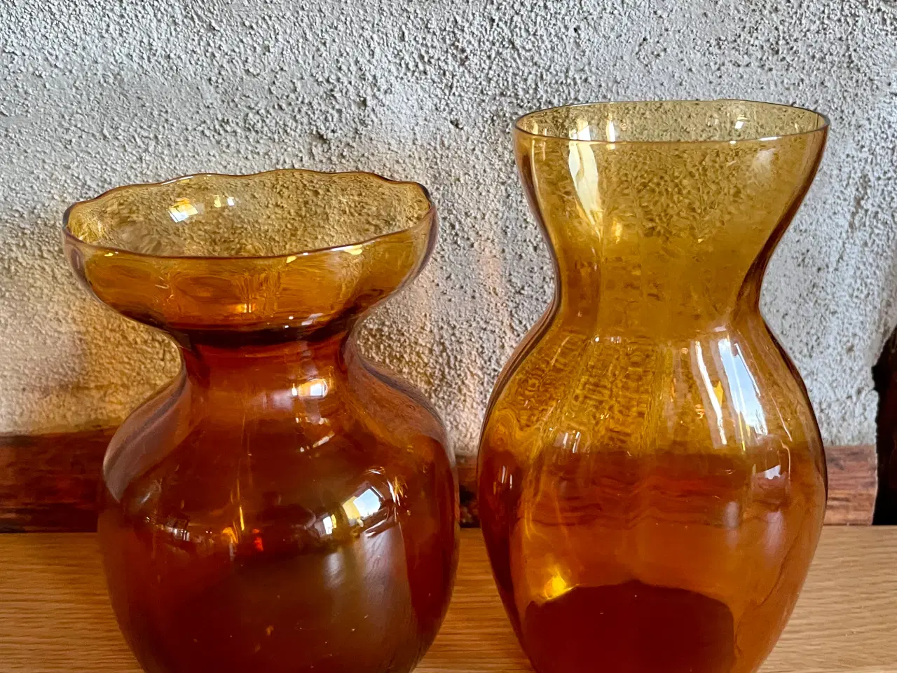 Billede 1 - Hyacint glas i rav farve