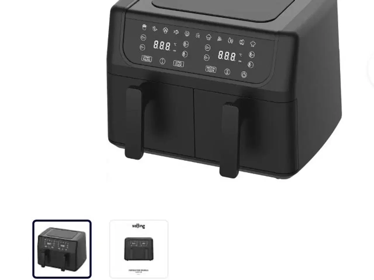 Billede 2 - Salling Dobbelt Airfryer-Sort
