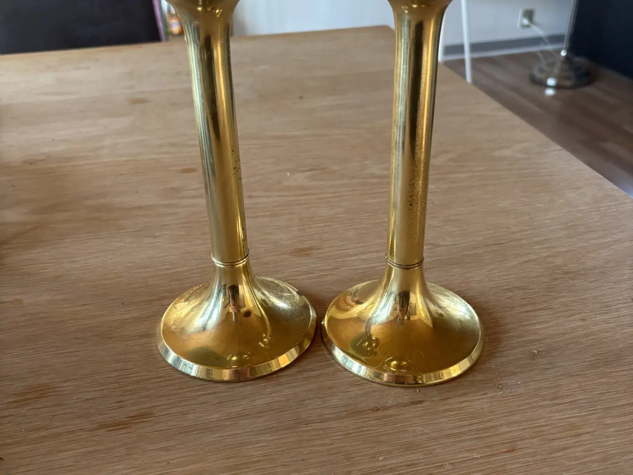 Billede 1 - Messing Lysestager af G. V. Harnisch EFTE.