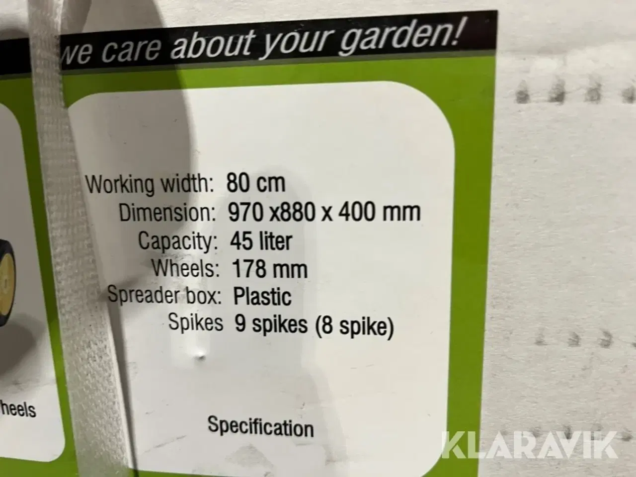 Billede 9 - Planer og Plænelufter /Gødningspreder Trolla 12002-12011