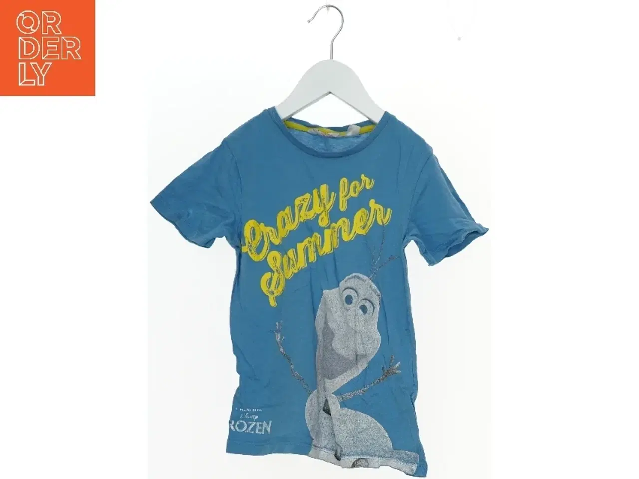 Billede 1 - Børne T-shirt med Frozen motiv fra H&M (str. 128)