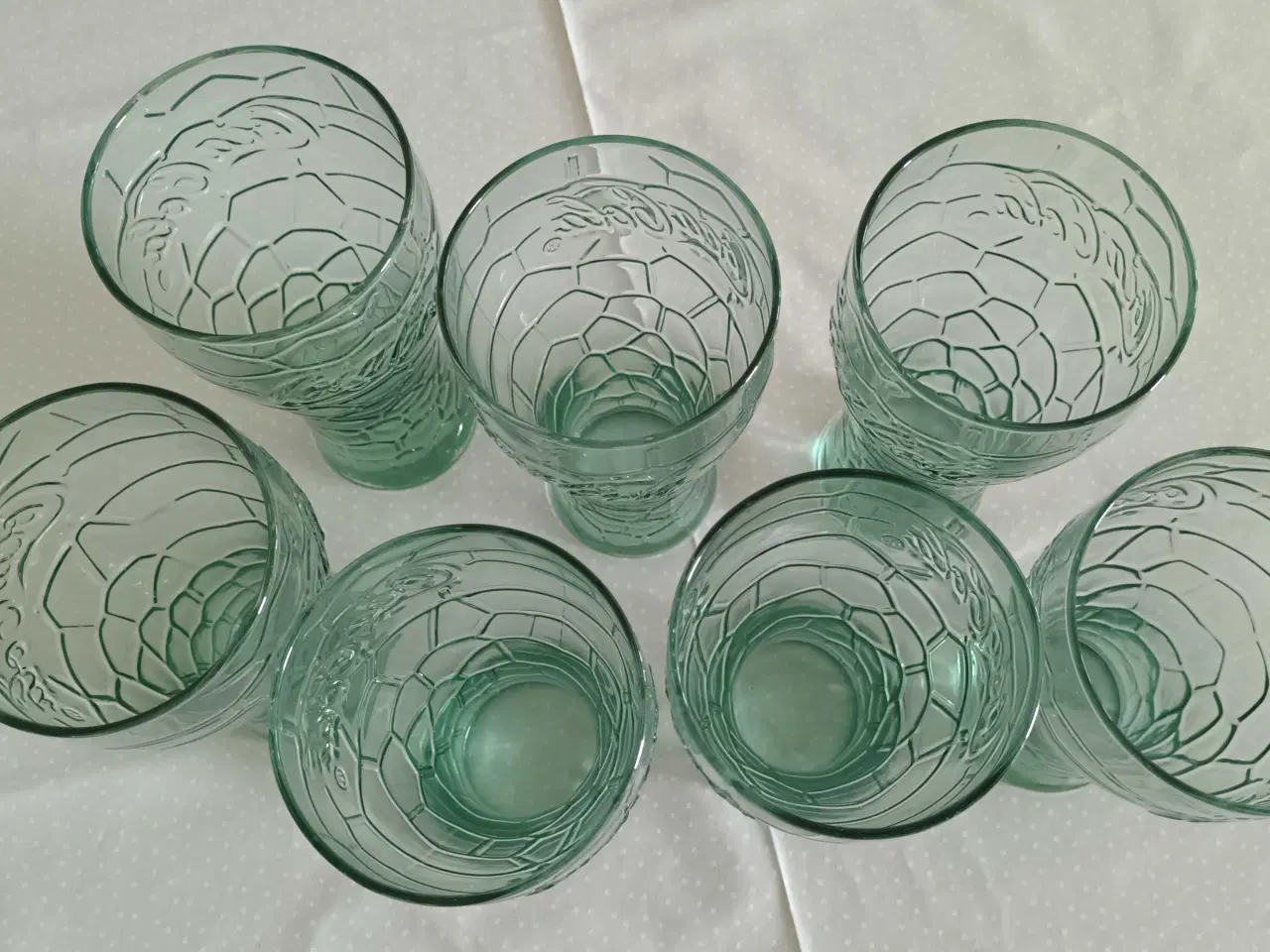 Billede 2 - 7 grønne Coca-Cola glas, 30 cl