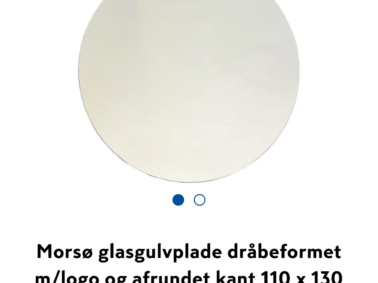 Billede 1 - Morsø glasplade dråbeformet 