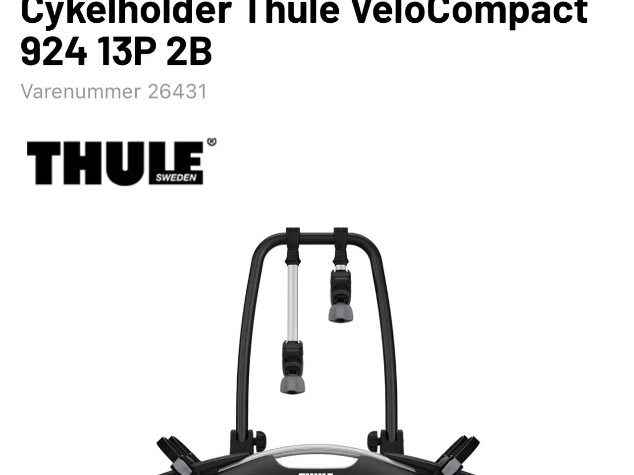 Billede 1 - Cykelholder til elcykler 