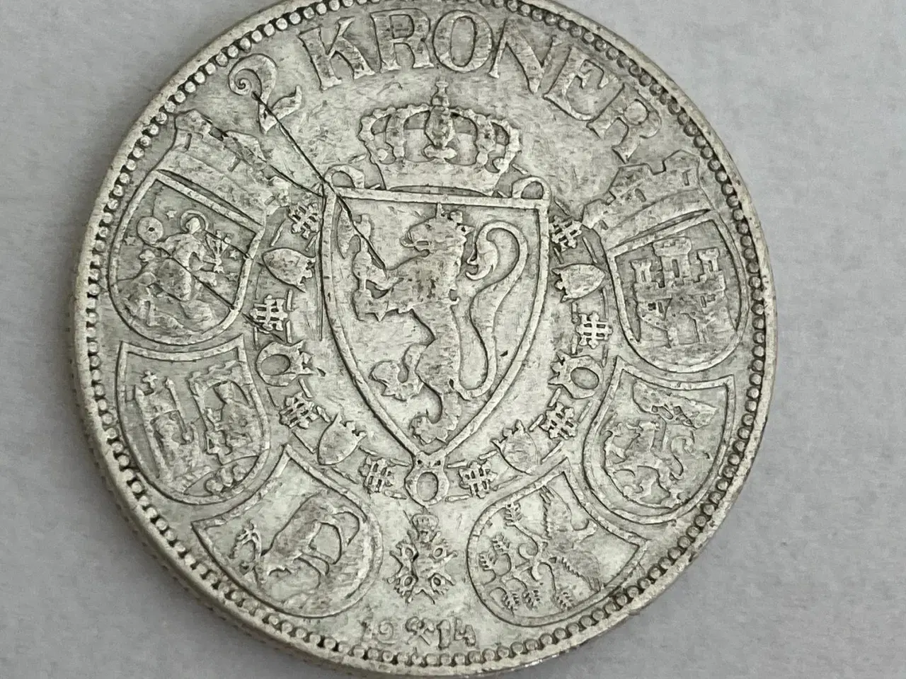 Billede 1 - 2 Kroner 1914 Norge