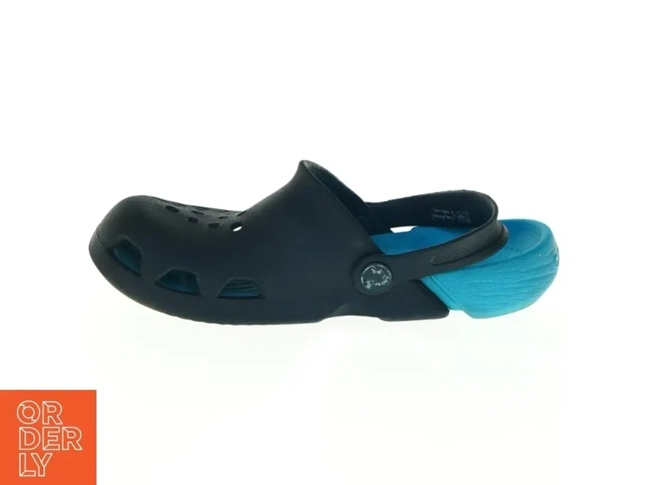 Billede 1 - Sorte og blå sko fra Crocs (str. Ukendt. 24,5 cm lang)