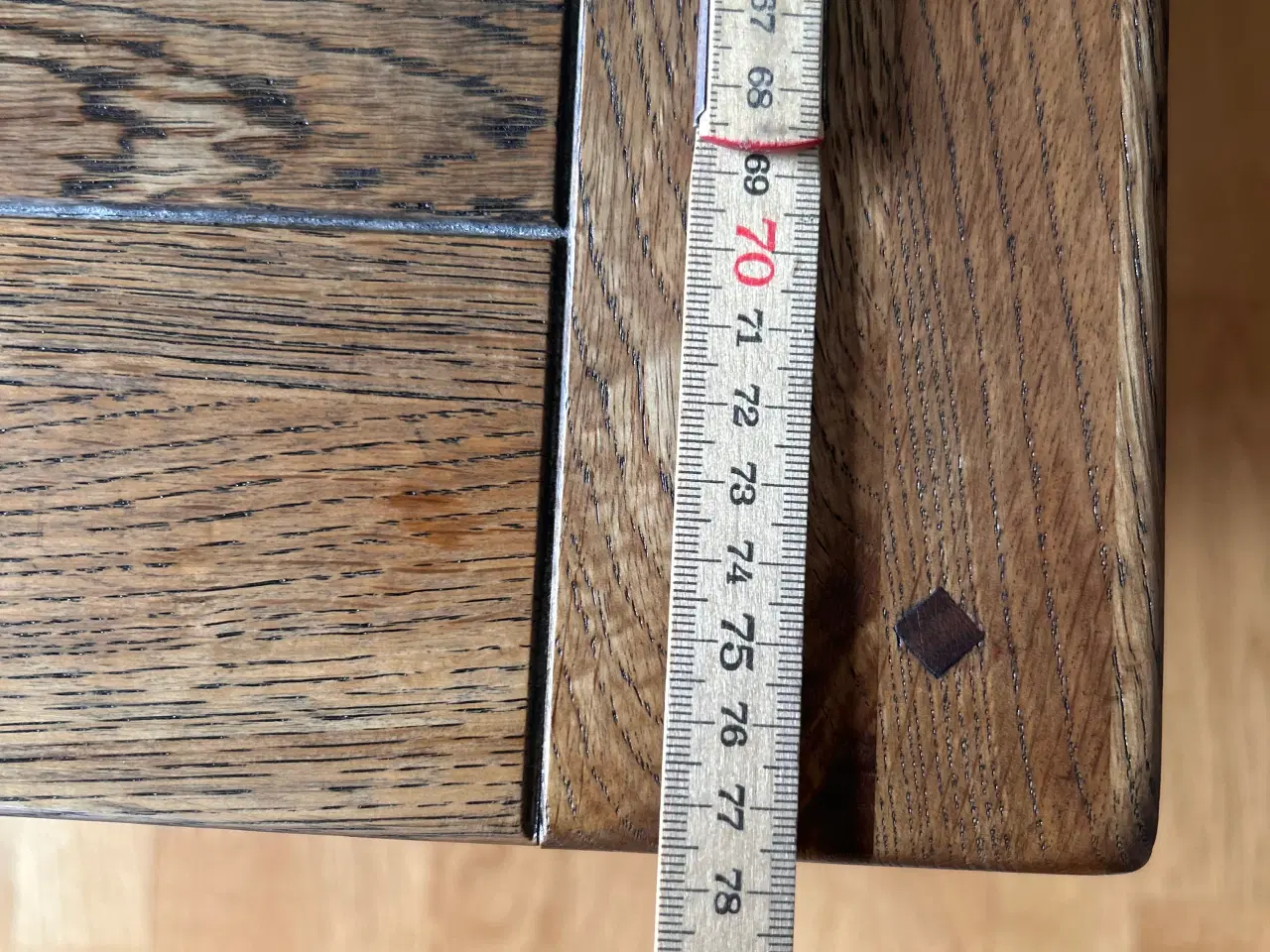 Billede 4 - Sofabord i massiv egetræ 