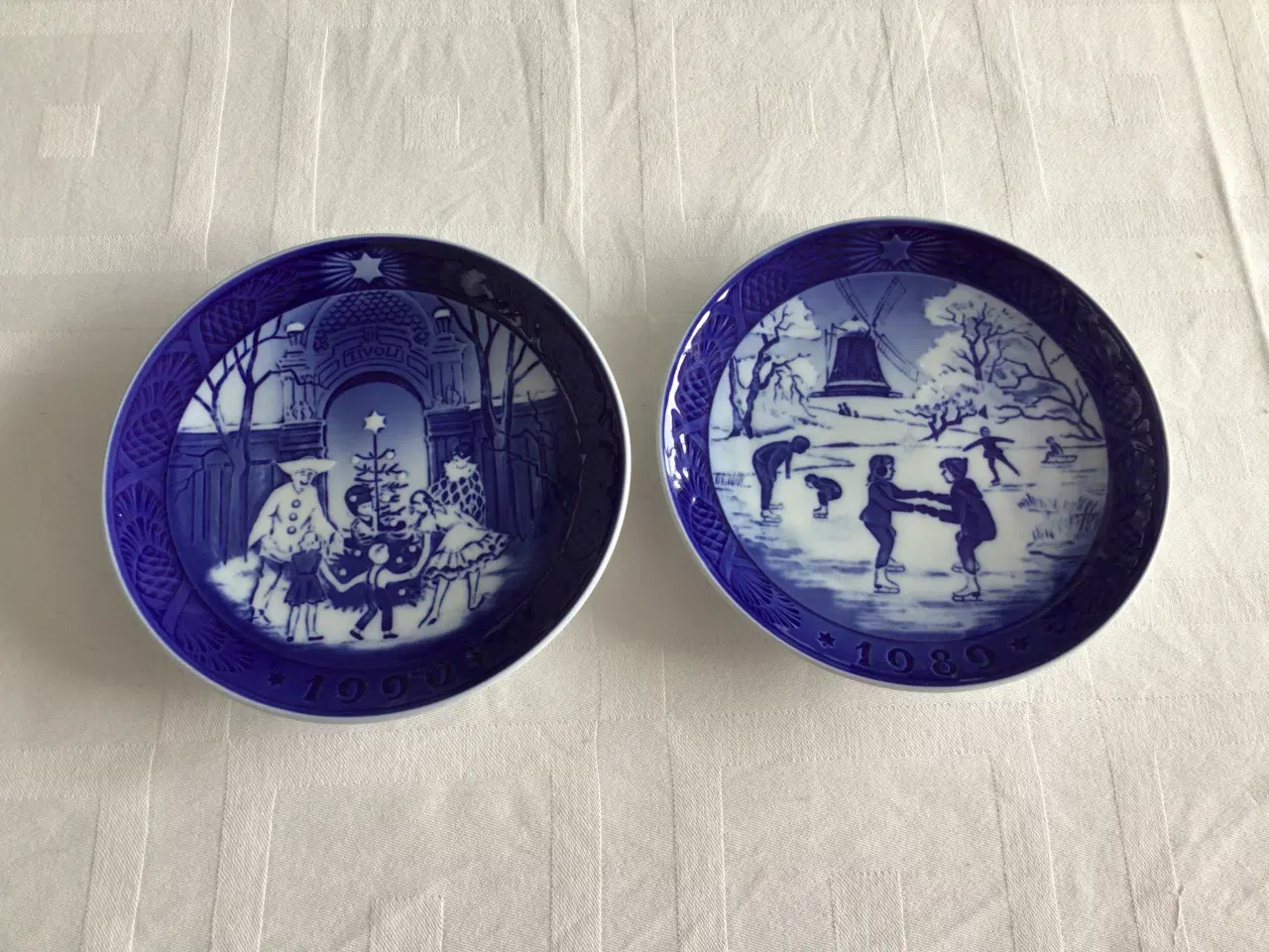 Billede 1 - Royal Copenhagen juleplatter 1989 og 1990
