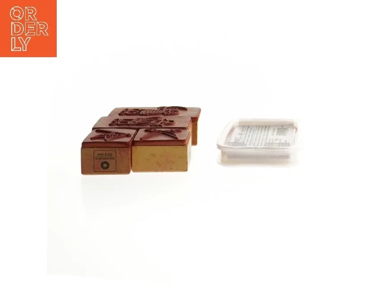 Billede 3 - Stempelsæt med piratmotiver fra Panduro (str. 9 x 6 cm - 4 x 4 cm)