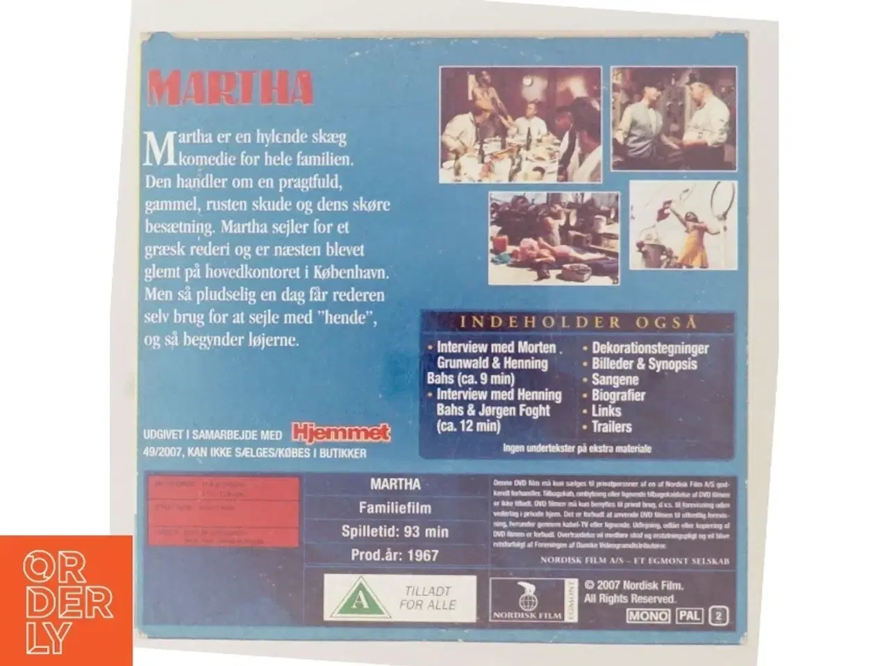 Billede 3 - DVD &#39;Martha&#39; fra Nordisk Film