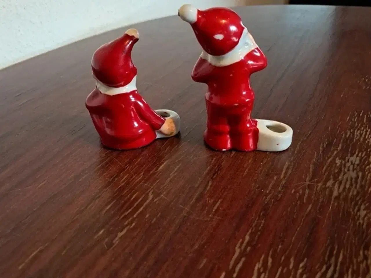 Billede 3 - Sæt med to retro julemandsfigurer