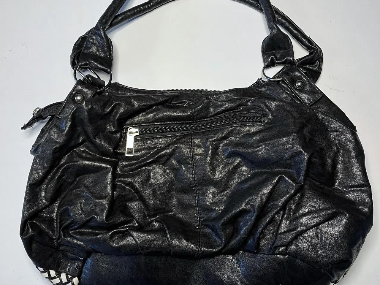 Billede 5 - Fin sort/hvid dame håndtaske