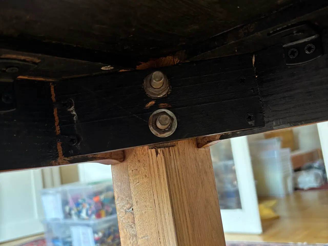 Billede 7 - Stort spisebord i eg 