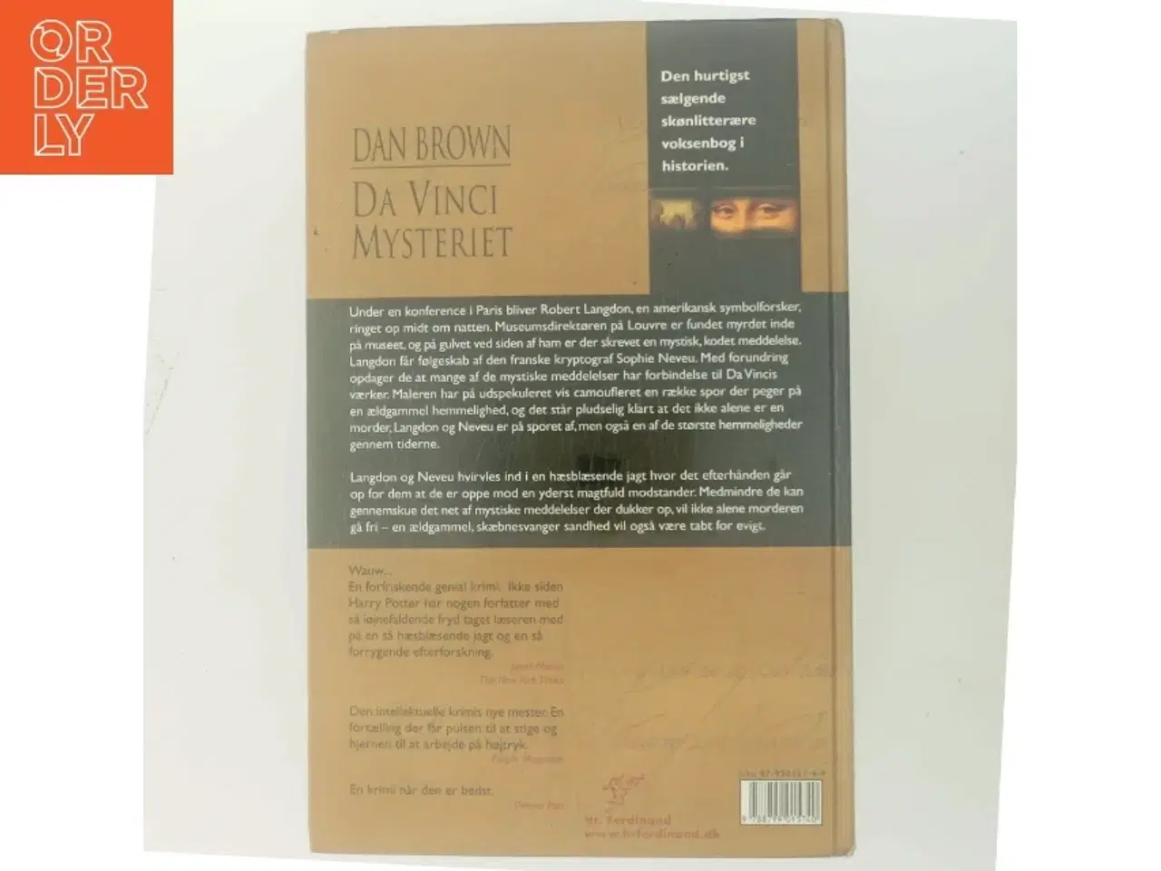 Billede 3 - Da Vinci Mysteriet af Dan Brown (Bog)