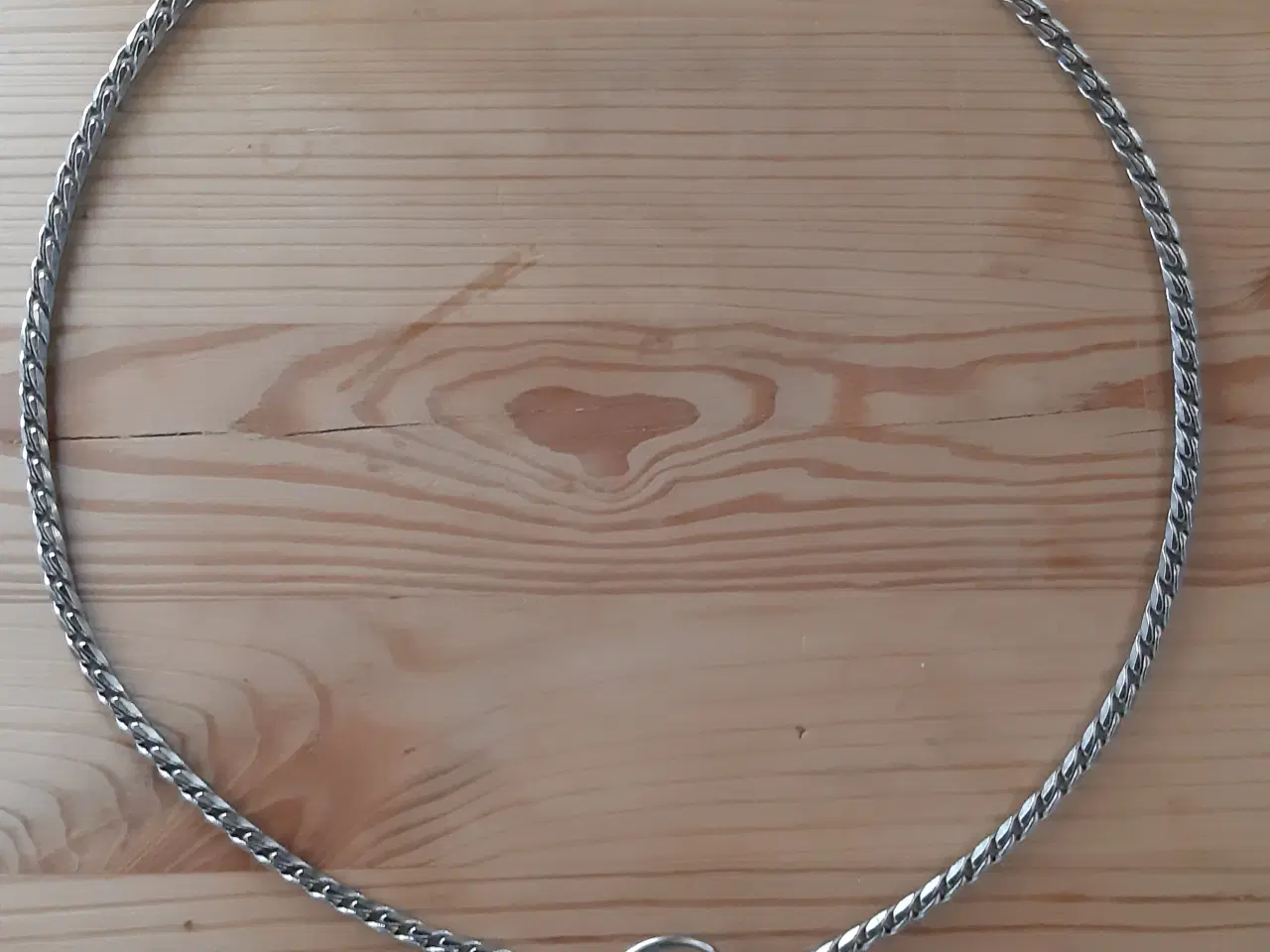 Billede 1 - Halsbånd rustfri kæde, snoet, 60cm lang, 5mm. Ny.
