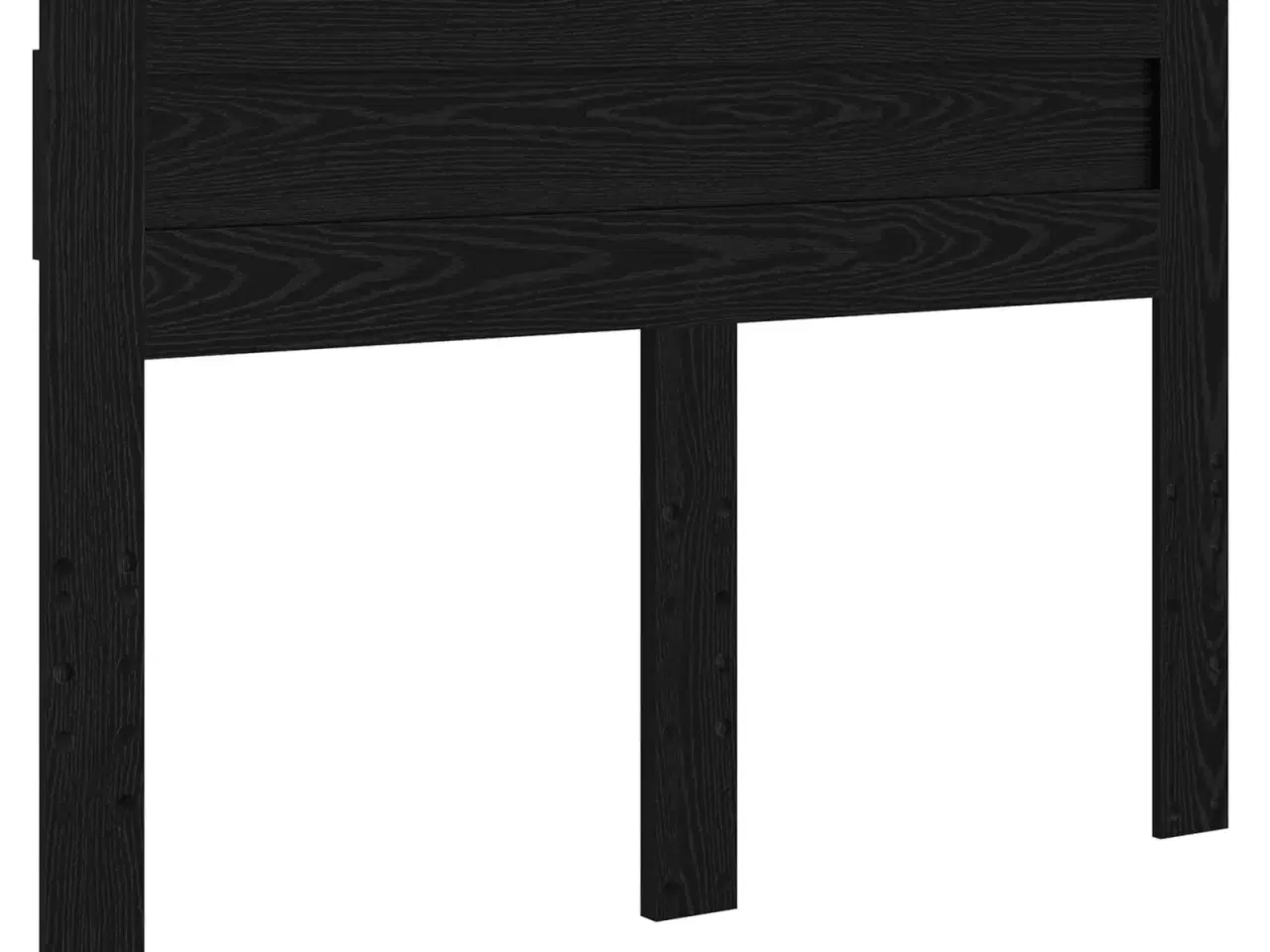 Billede 6 - Sengestel med madras Sort 140 x 200 cm Massiv fyrretræ