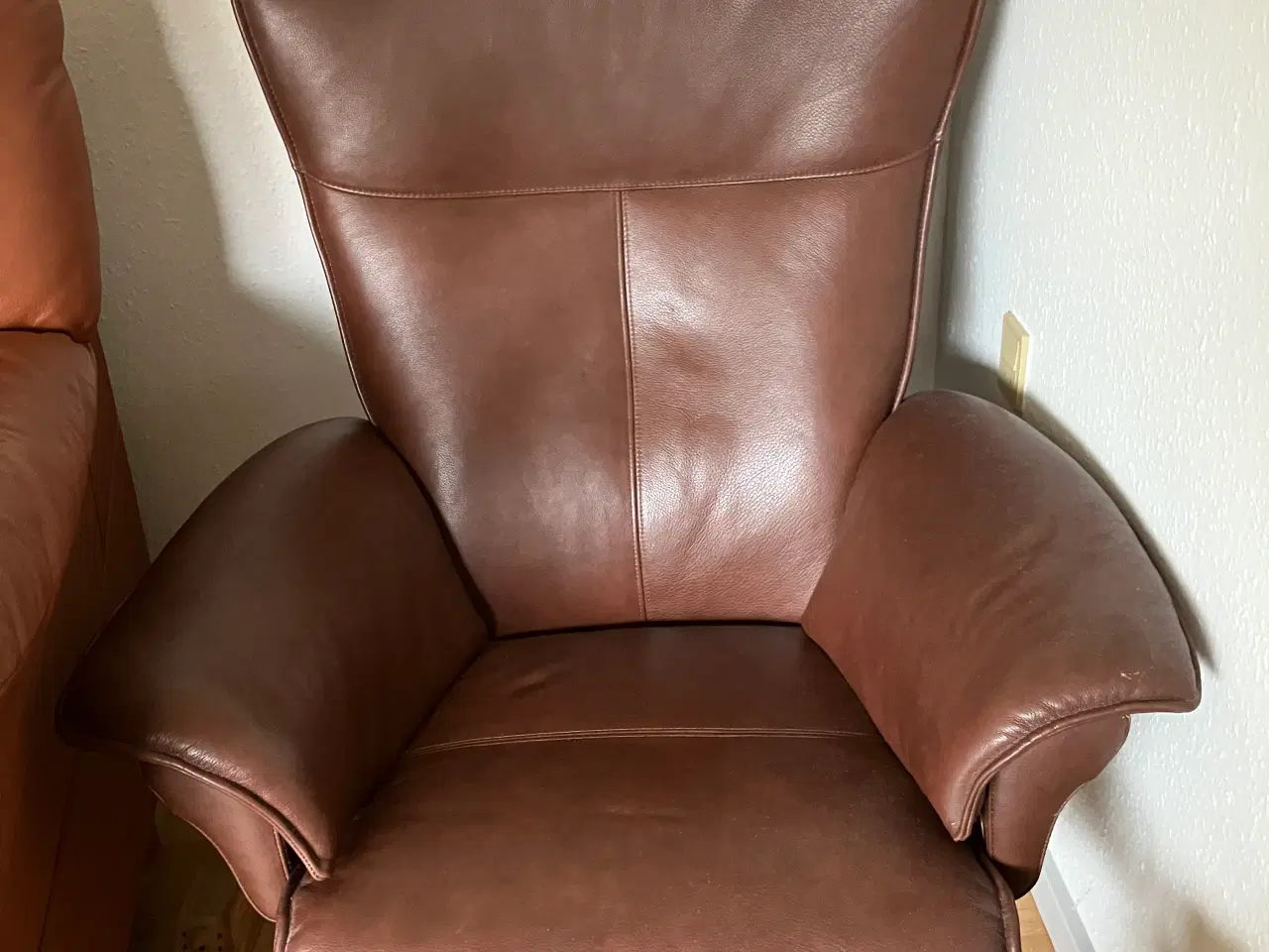 Billede 1 - Læderstol 