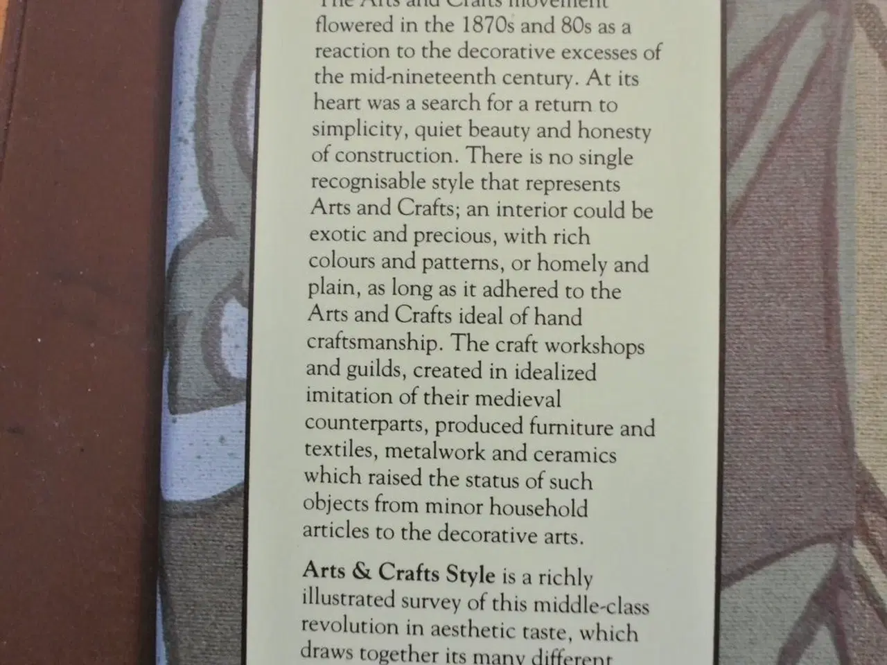 Billede 3 - arts and crafts style, by isabelle anscombe, emne: