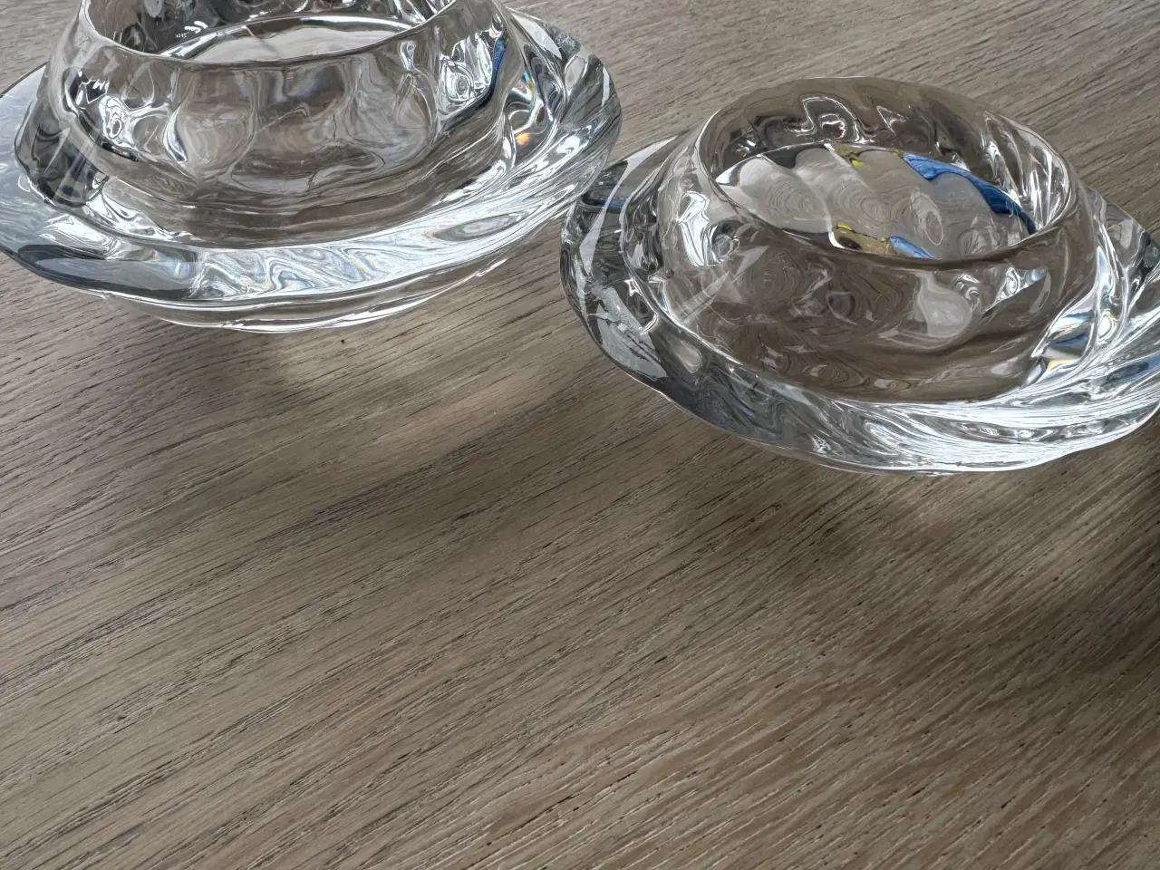 Billede 1 - Holmegård lysestager glas klar