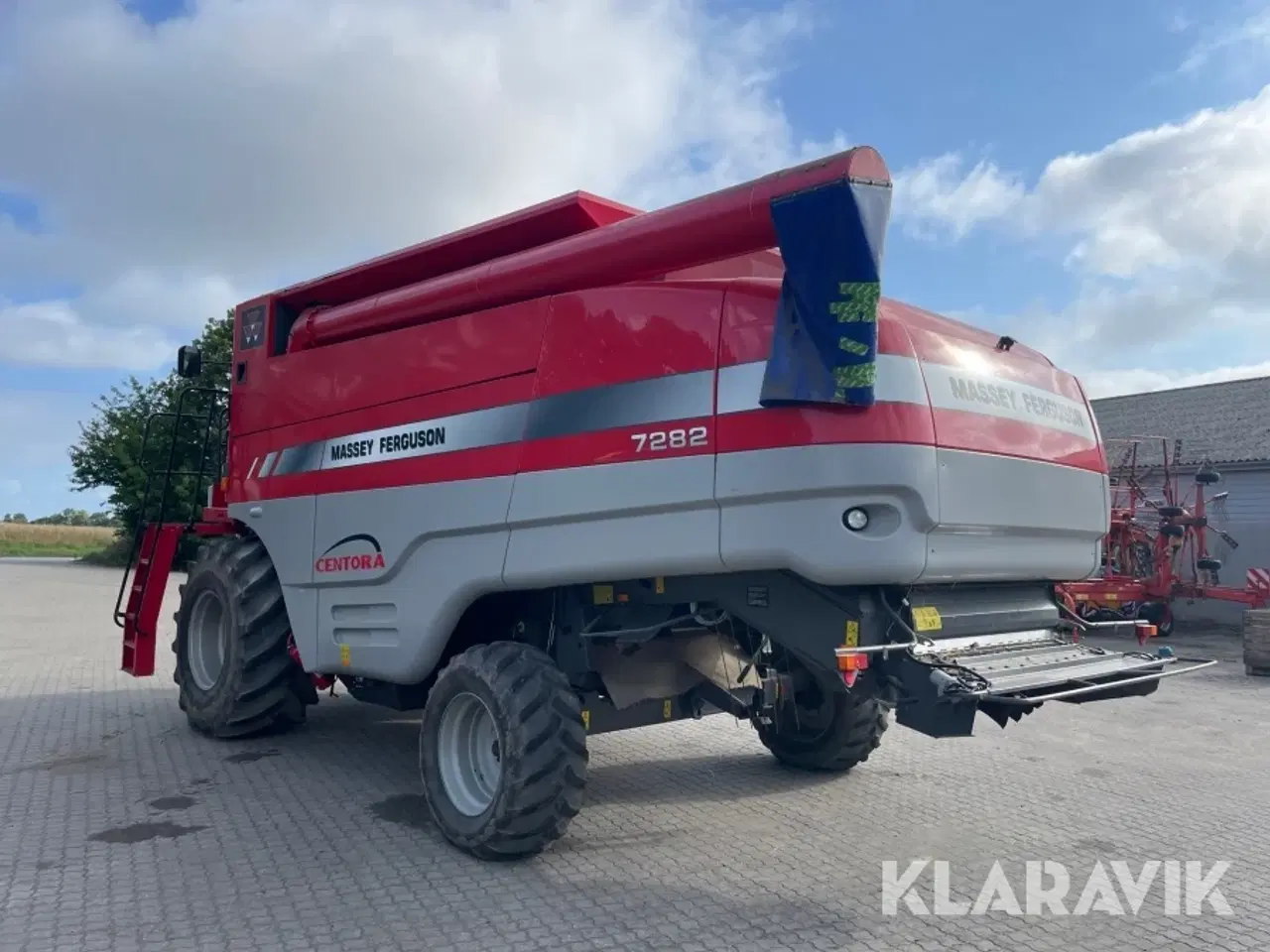 Billede 3 - Mejetærsker Massey Ferguson 7282 med skærebord & vogn
