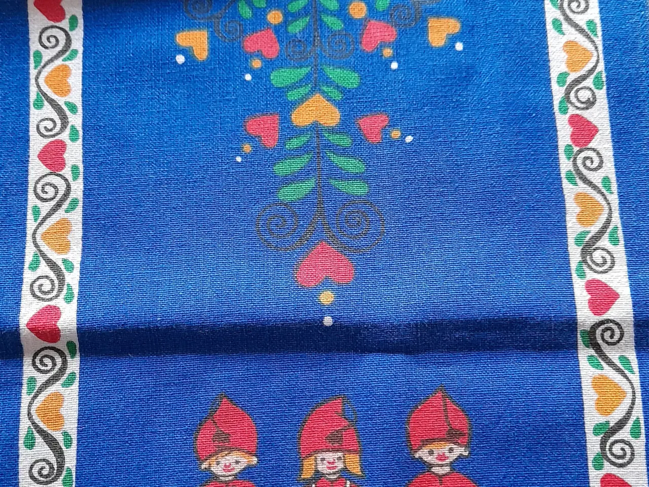 Billede 2 - Retro juleløber med nisser.