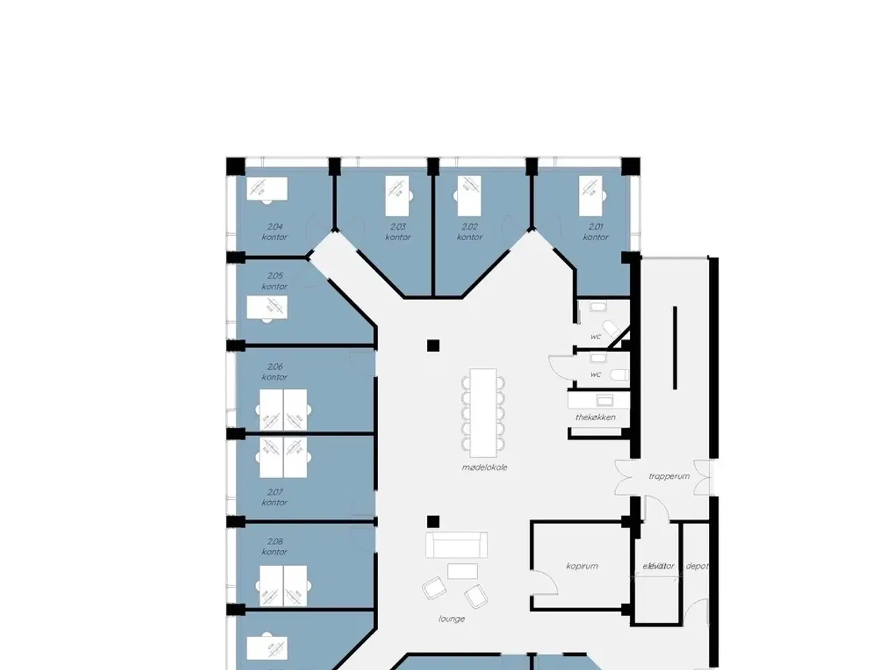 Billede 14 - EasyOffice Randers. Lille Voldgade -lokale 2.03