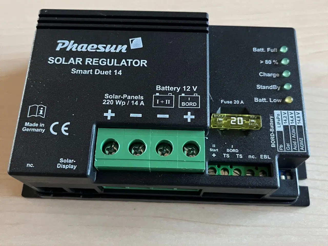 Billede 1 - Pharsun solcelle regulator 14A