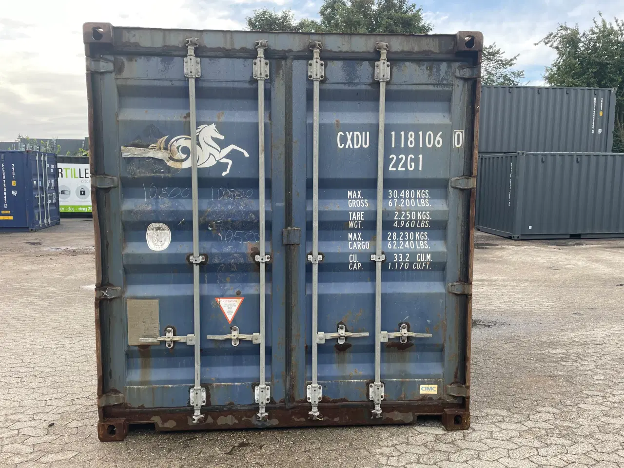 Billede 1 - 20 fods Container- ID: CXDU 118106-0