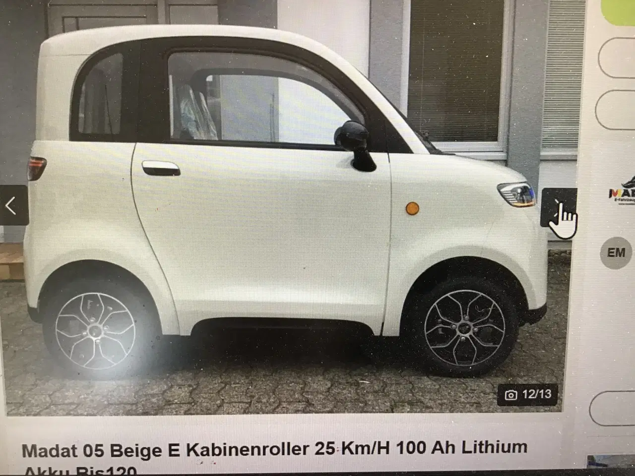 Billede 3 - Kabinescooter m. 4 hjul