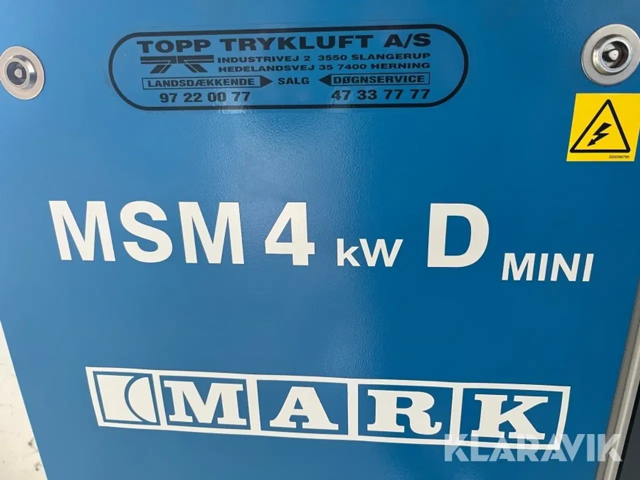 Billede 5 - Kompressorer MARK MSM4KWD 200 L med 2 styk 50 liters tanke.
