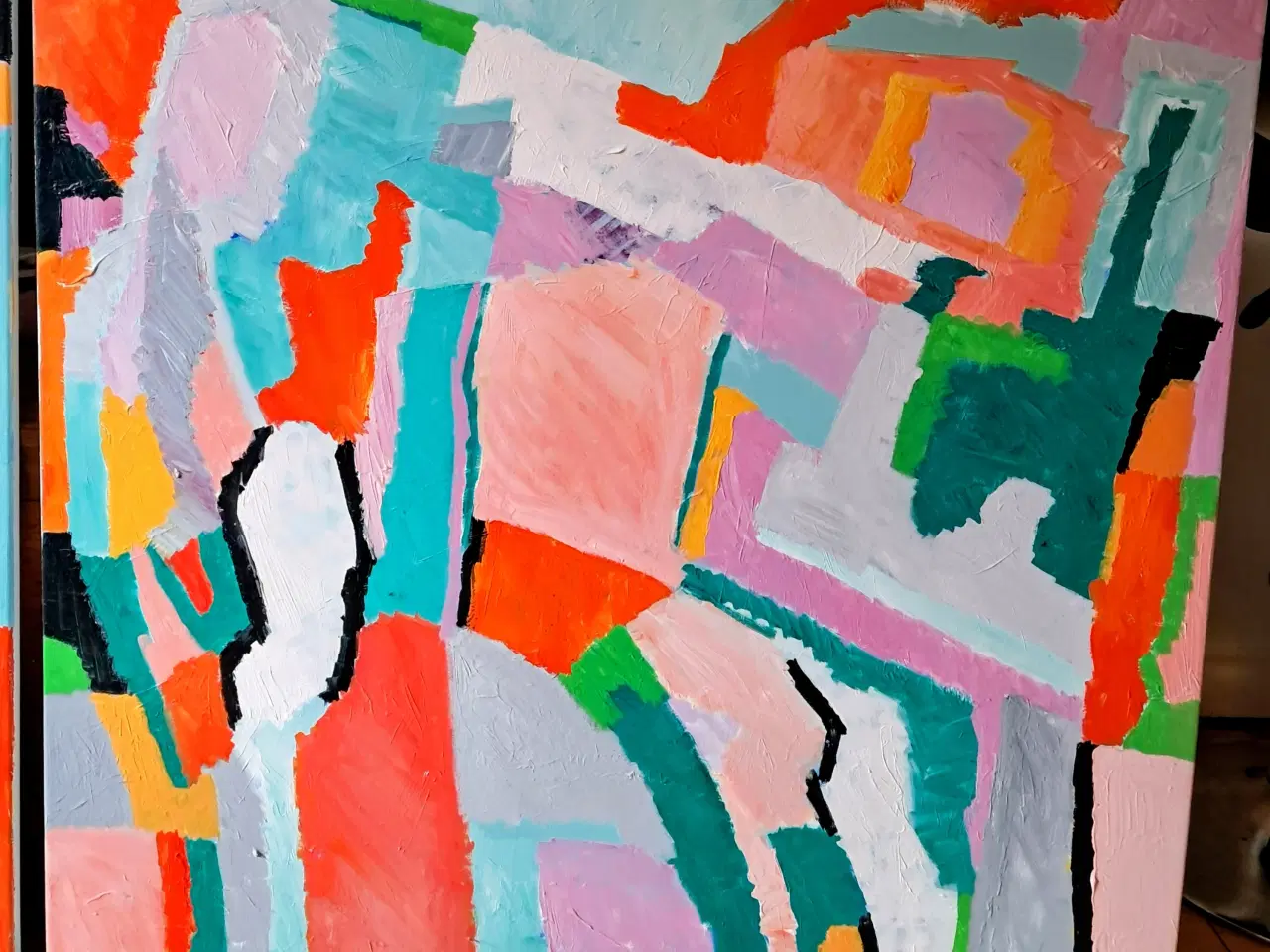 Billede 3 - 2 sammenhørende Malerier af kunstneren Hanne Sie. 