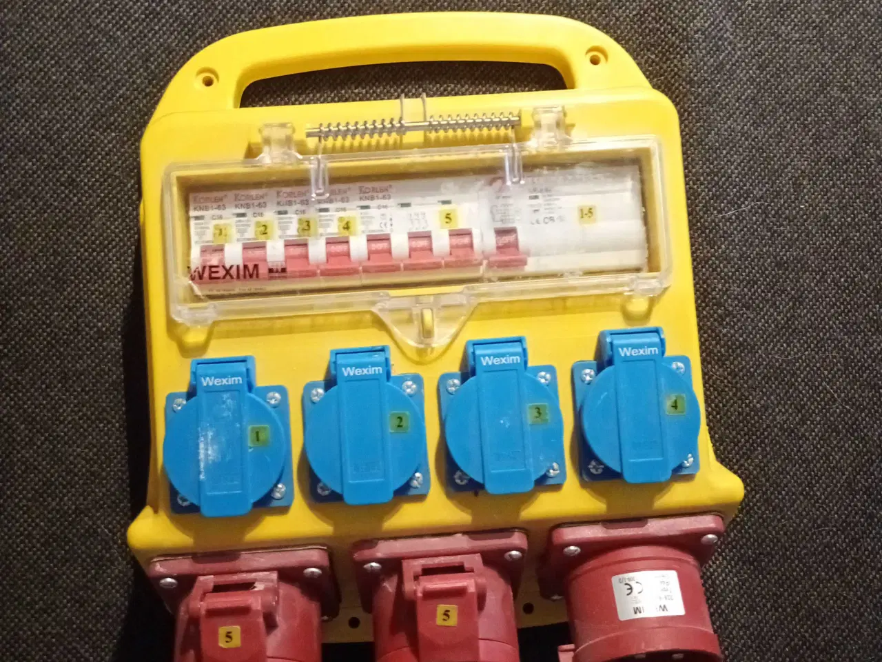 Billede 1 - Byggestrømstavle