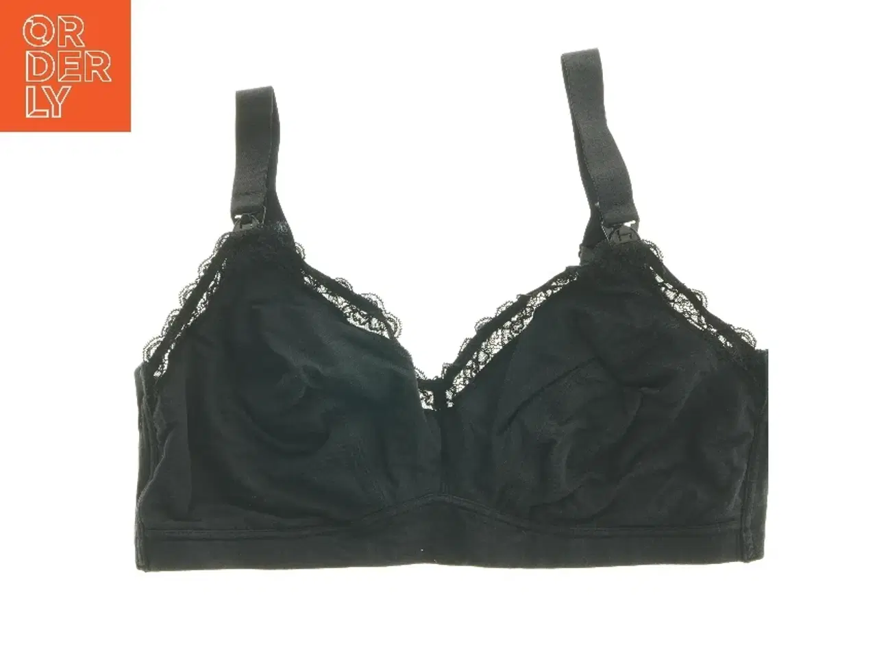 Billede 1 - Sort bh med blonde detaljer fra Lindex (str. 90F cm)