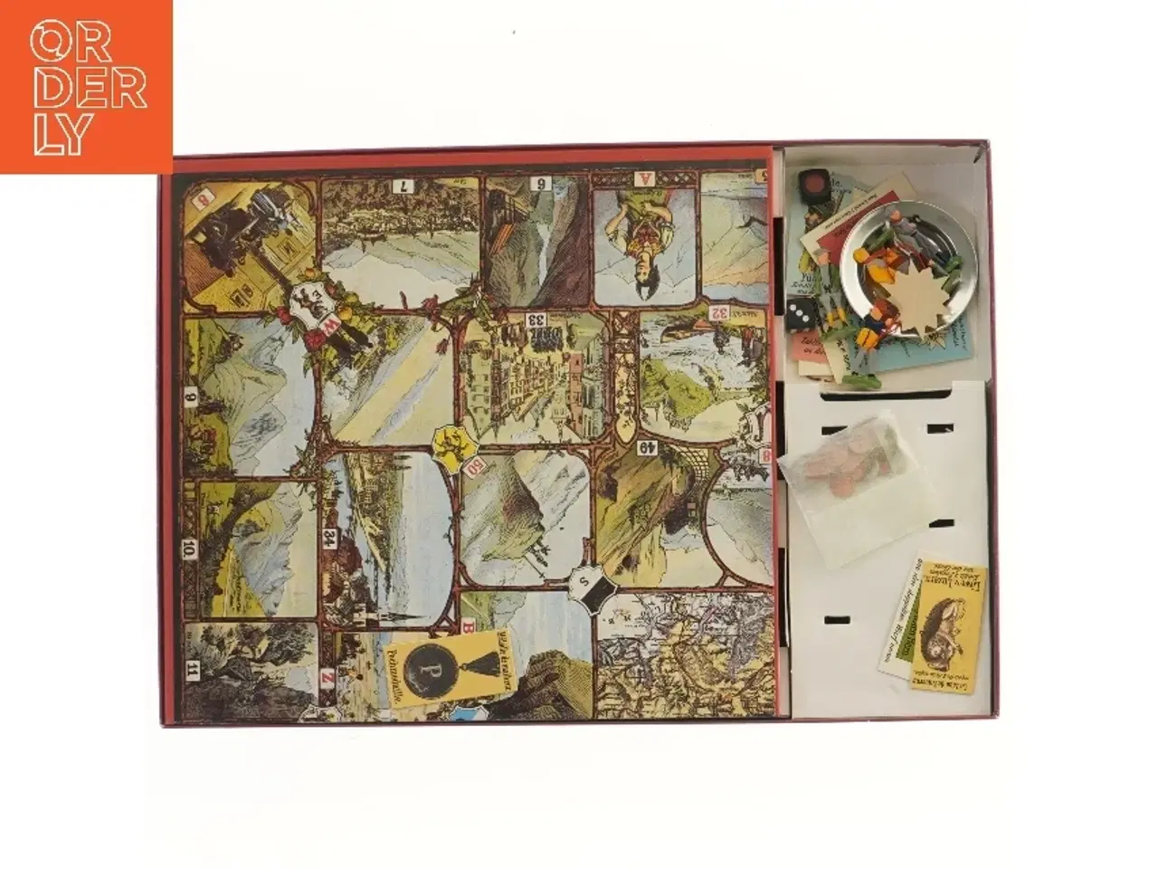 Billede 2 - Rejsespil 'Reise durch die Schweiz' (str. 43x30 cm)