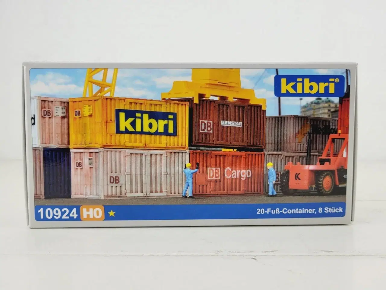 Billede 1 - Kibri 10924 H0 8 stk 20 fods container 