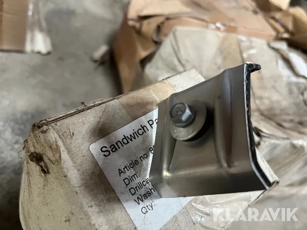 Billede 7 - Lys-Trapezplade holder Sandwich Panel Screw 400 sæt