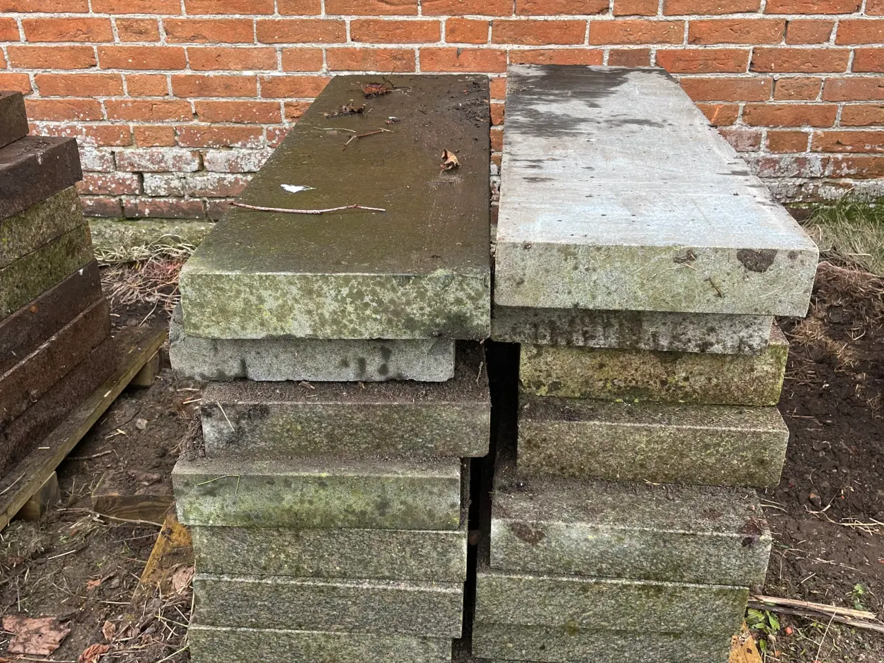 Billede 1 - Granit fliser/ trædesten