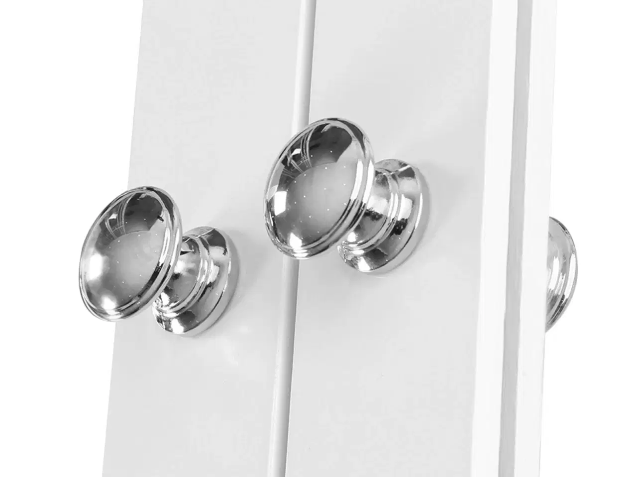 Billede 5 - Spejlskab til bad – VASAGLE, dobbeltlåger, væghængt, hvid, 56 × 13 × 58 cm