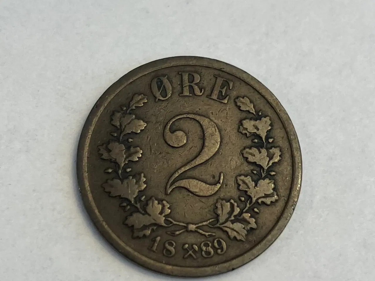 Billede 1 - 2 Øre 1889 Norge